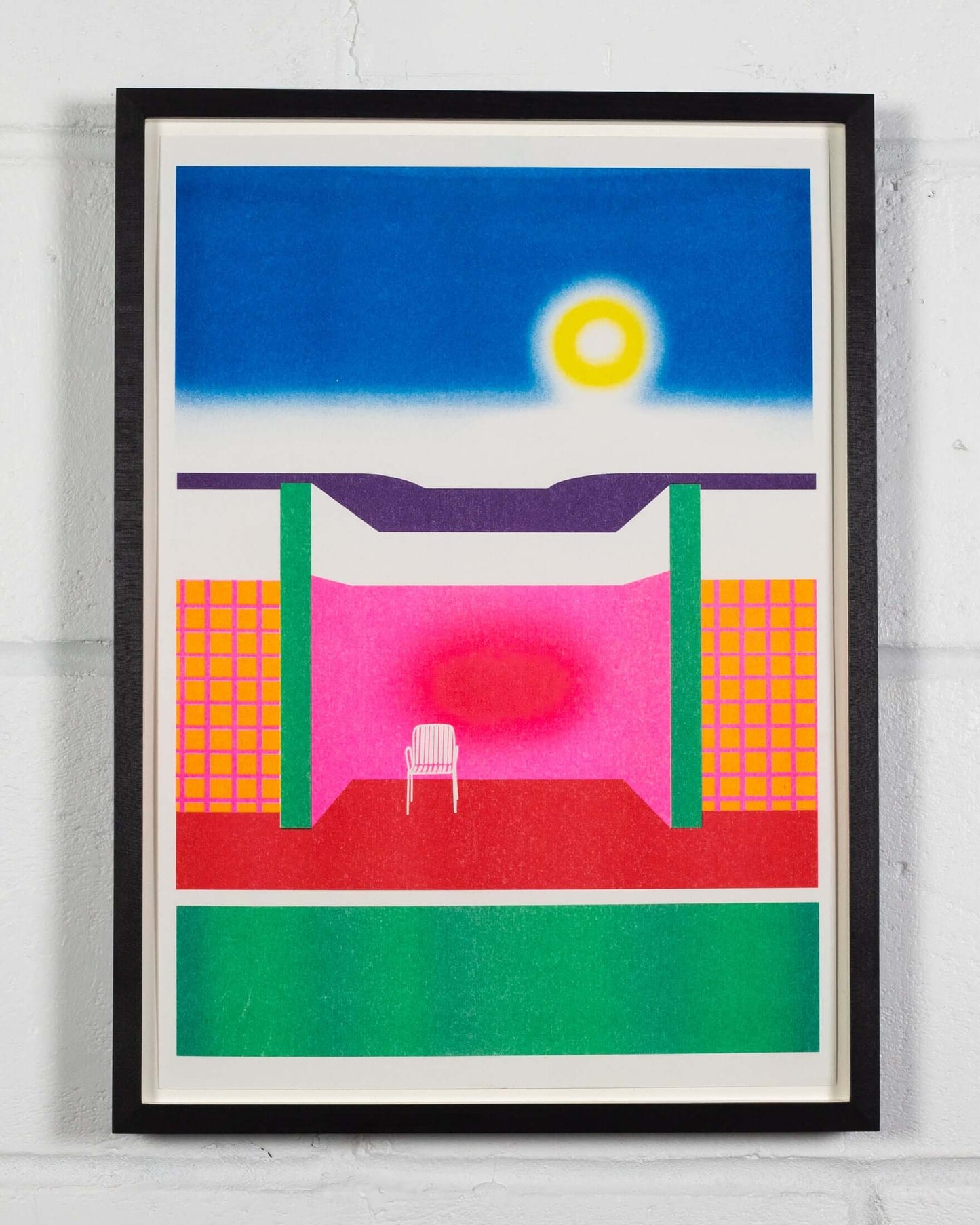 Les Vacances I, Danube | Limited Edition Risograph Print